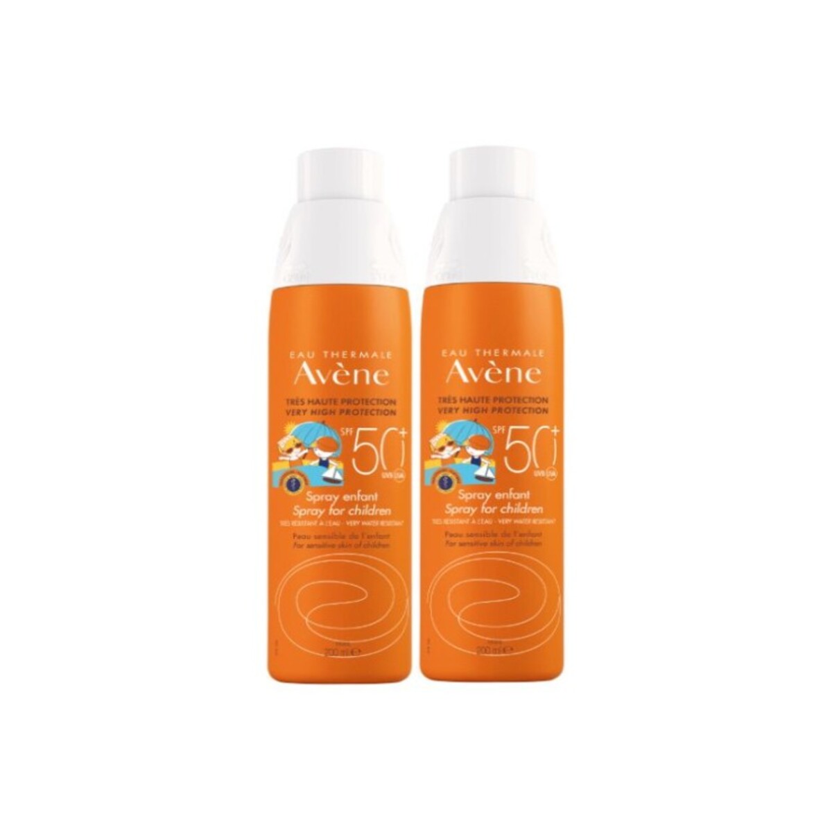 Avène Solar Duo Spray Criança SPF50+ 2x200ml Edição especial