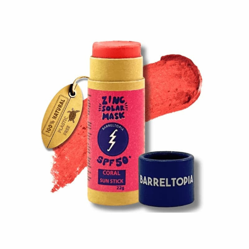 Barreltopia Protetor Solar Stick SPF50+ Coral/Rosa