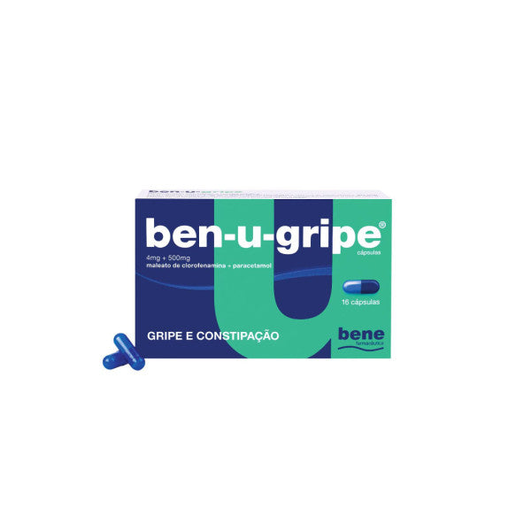 Ben-u-gripe 4mg+500mg 16 Cápsulas