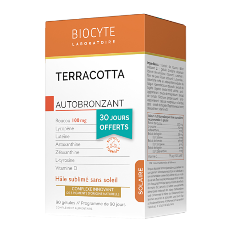 Biocyte Terracotta Autobronzant Cápsulas 90 Unidades