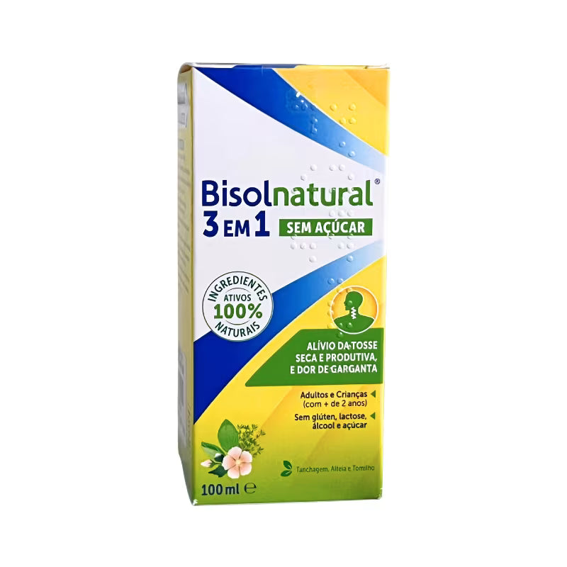 Bisolnatural Xarope 3em1 Sem Açúcar 100ml