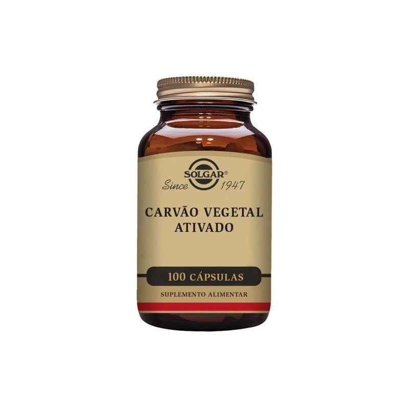 Solgar Carvão Vegetal Ativado 100 Cápsulas