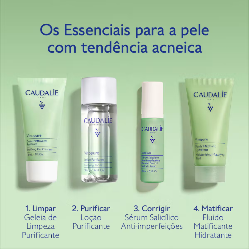 Caudalie Vinopure Coffret Starter Kit 2026 Anti-Imperfeições