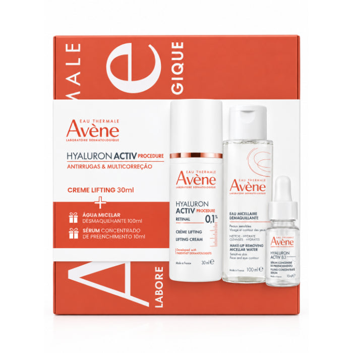 Avène Coffret Hyaluron Activ Creme 30ml + Água Micelar 100ml + B3 Sérum 10ml