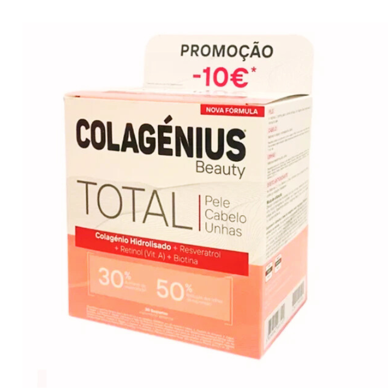 Colagénius Beauty Total 30 Saquetas (Promoção -10€)