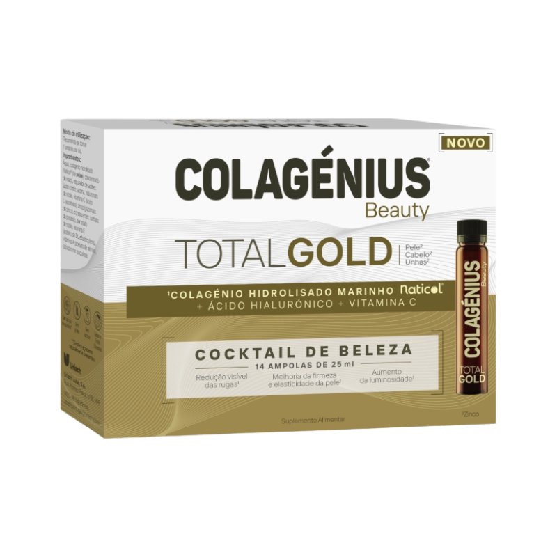Colagénius Beauty Total Gold Amp 14x25ml