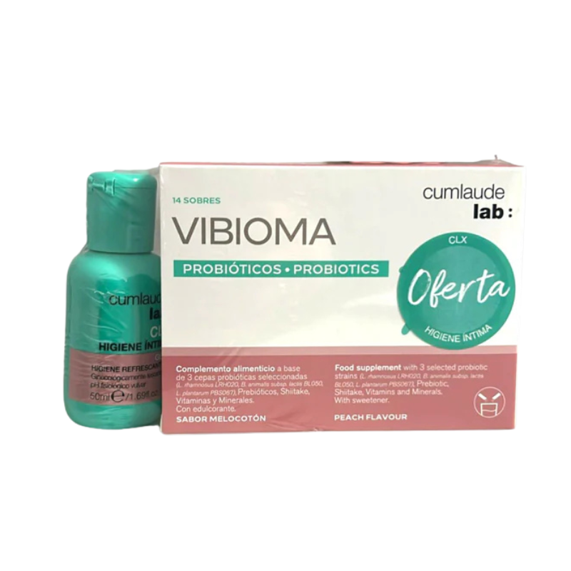 Cumlaude Vibioma 14 Saquetas + Oferta Gel Íntimo CLX 50ml