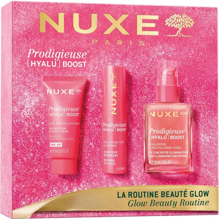 Nuxe Coffret Prodigieuse [Hyalu] Boost Concentrado + Gel-Creme + Stick Olhos