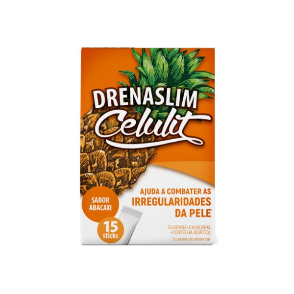 Drenaslim Celulit Sticks Abacaxi 15 Unidades — BF