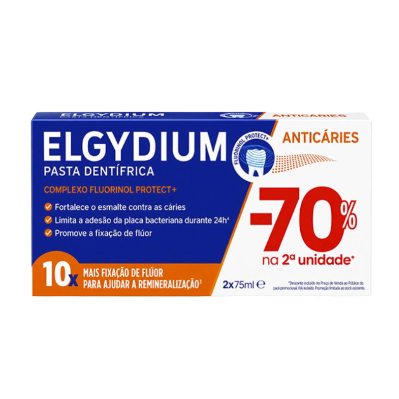 Elgydium Prevention Caries Pasta Dentífrica 2x75ml