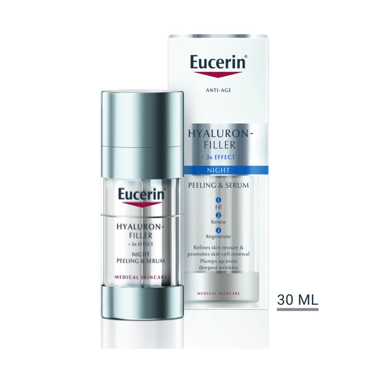Eucerin Hyaluron-Filler Night Peeling & Serum 30ml