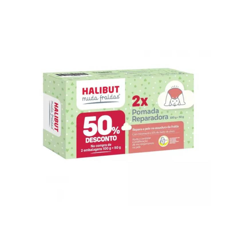 Halibut Muda Fraldas Pomada Reparadora 100g+50g