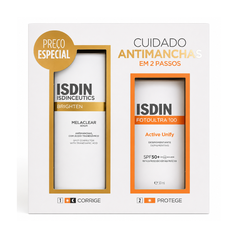Isdin Pack Foto Ultra Active Unify + Isdinceutics Melaclear Manchas — BF