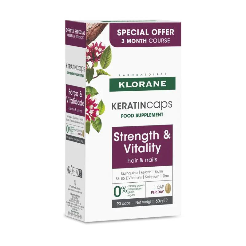 Klorane Keratincaps 90 Cápsulas