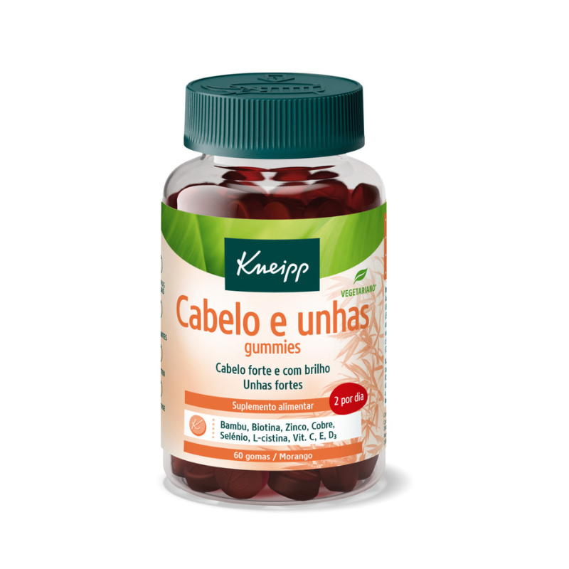 Kneipp Cabelo & Unhas Gomas Morango 60 unidades