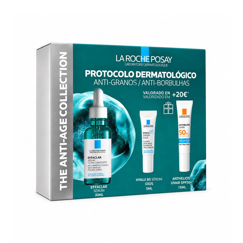La Roche-Posay Coffret Effaclar Ultra 30ml + Hyalu B5 Olhos 5ml + Anthelios 15ml