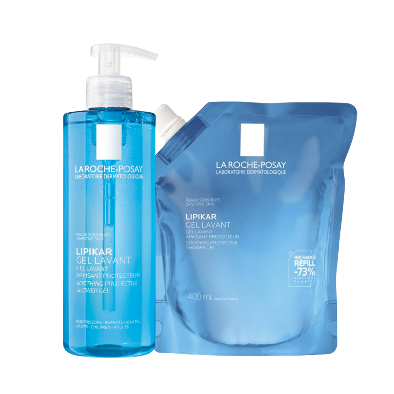 La Roche-Posay Lipikar Gel Lavante 400ml + Recarga 400ml