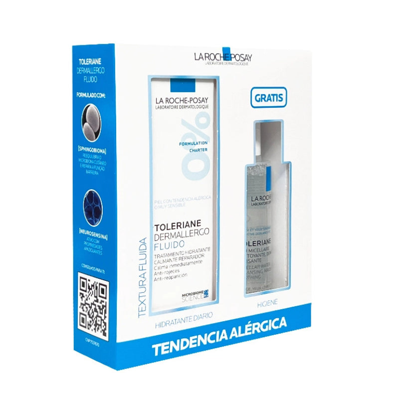 Coffret Toleriane Dermalergo Fluido Pele Sensível Roche Posay