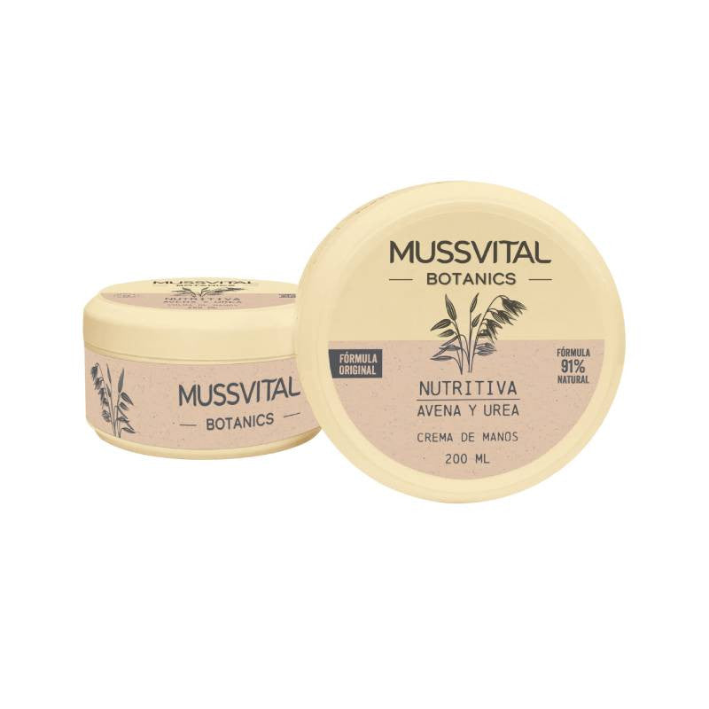 Mussvital Botanics Creme de Mãos 200ml — Corpo, Mãos e Pés, Pele Seca e Desidratada