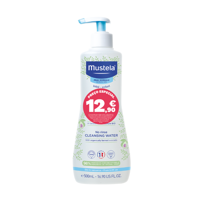 Mustela Bébé Physio Água de Limpeza 500ml Preço Especial