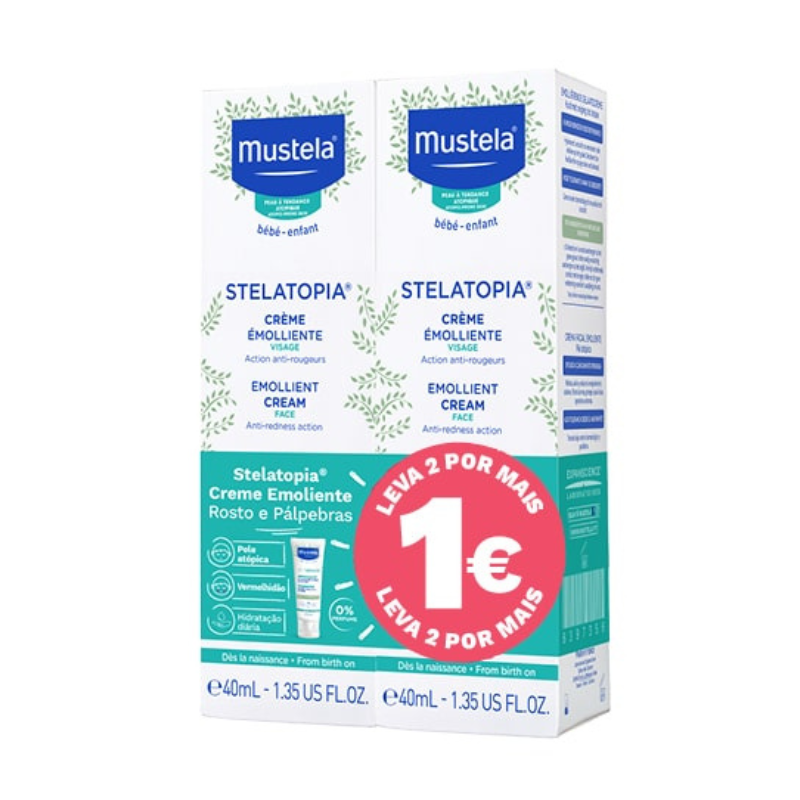 Mustela Stelatopia Creme de Rosto 2x40ml