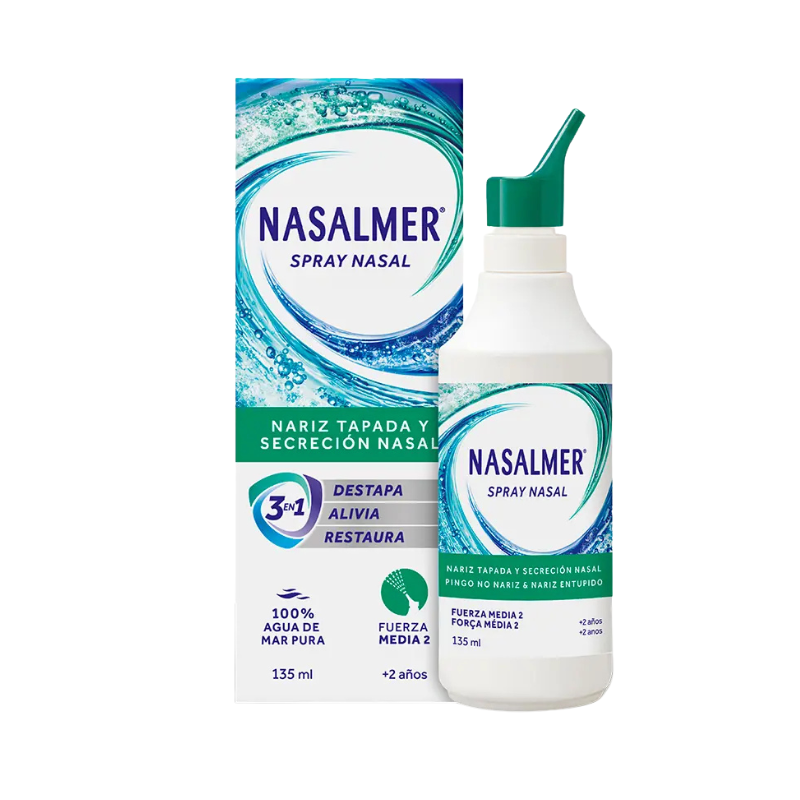 Nasalmer Spray Nasal Força Média 2 135ml