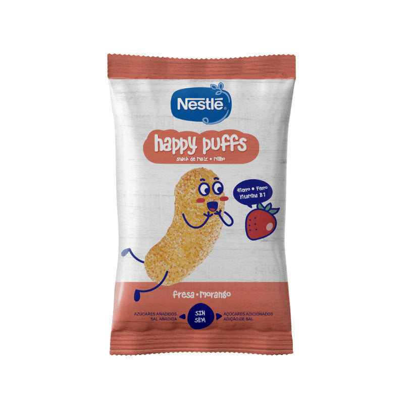 Nestle Puffs Morango Banana para quem procura uma opção saudável