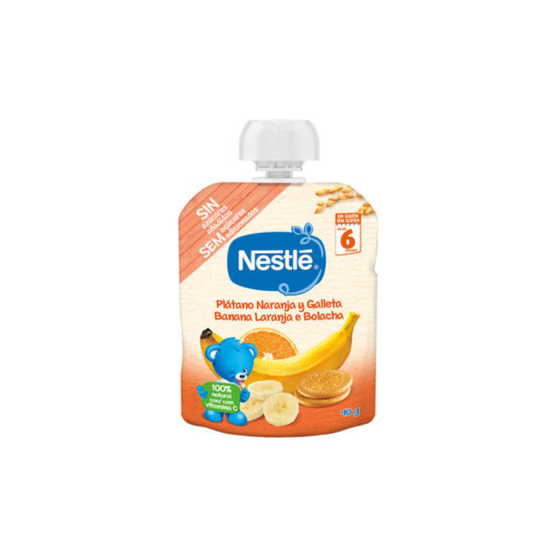 Nestlé NATURNES Banana, Laranja e Bolacha +6M 90g — Alimentação Infantil, Bebé - Mamã