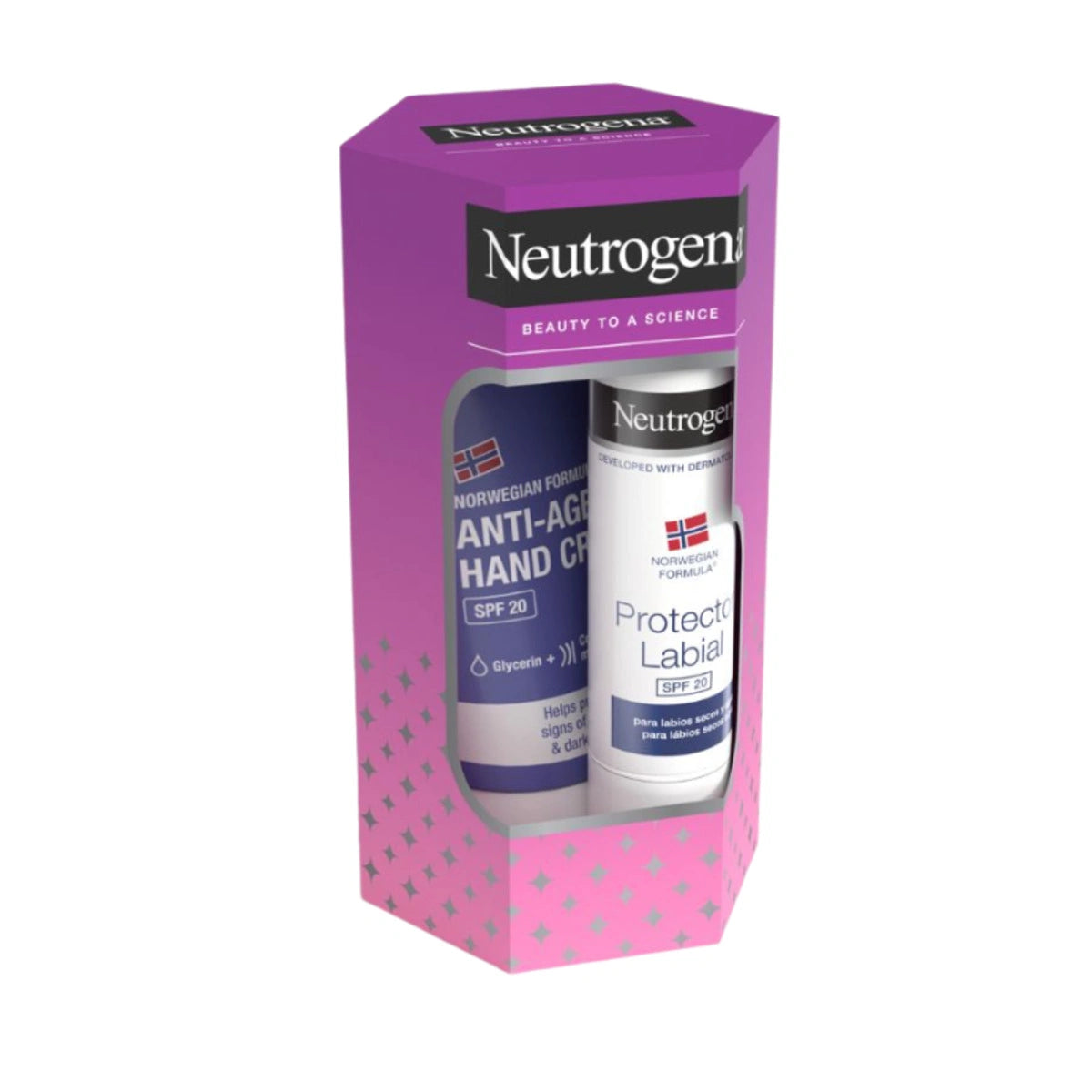 Neutrogena Coffret Creme Mãos Antiaging + Stick Labial SPF20