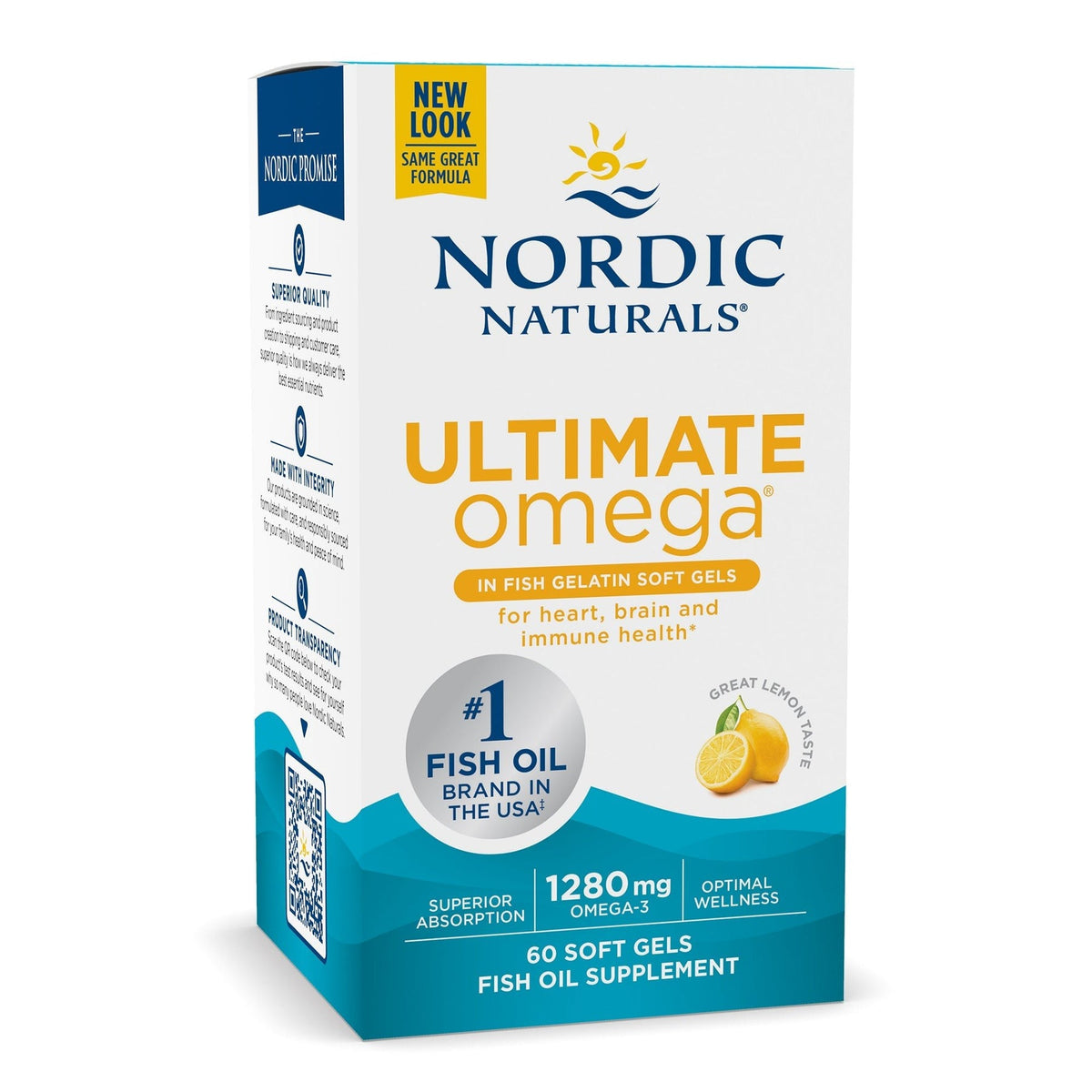 Nordic Naturals Ultimate Omega Lemon 1280mg 60 Cápsulas
