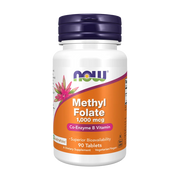 NOW Methyl Folate Coenzima Vitamina B 1g 90 Comprimidos