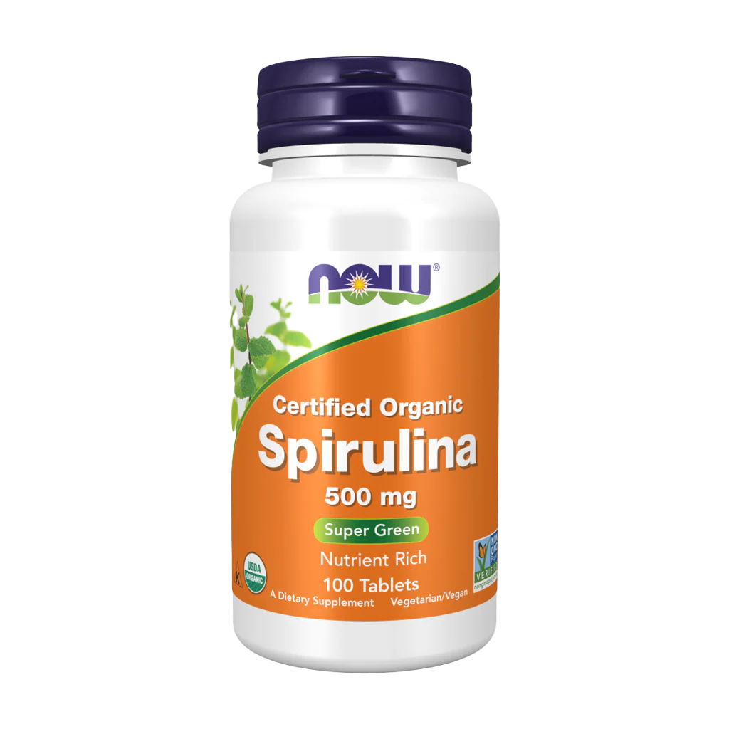 NOW Spirulina 500mg 100 Comprimidos