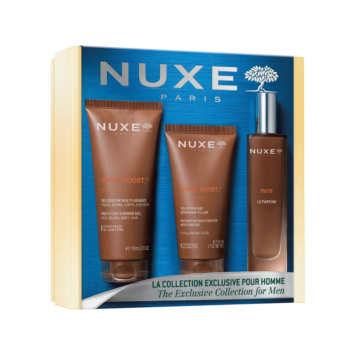 Nuxe Coffret Men [BOOST]³ Perfume 50ml + Gel de Duche 100ml + Hidratante 50ml