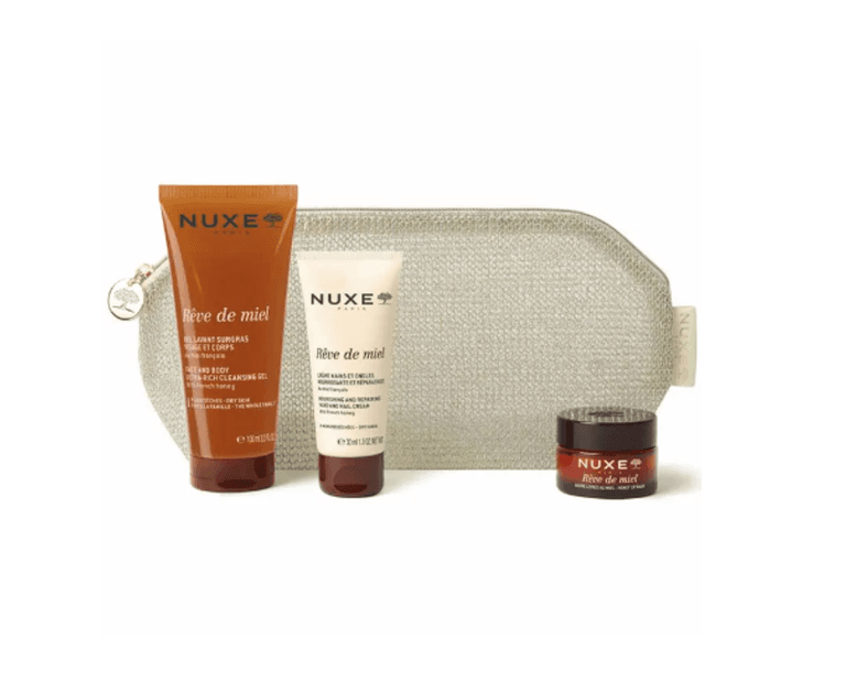 Nuxe Coffret Trio Rêve de Miel Gel Lavante + Creme de Mãos + Bálsamo Labial