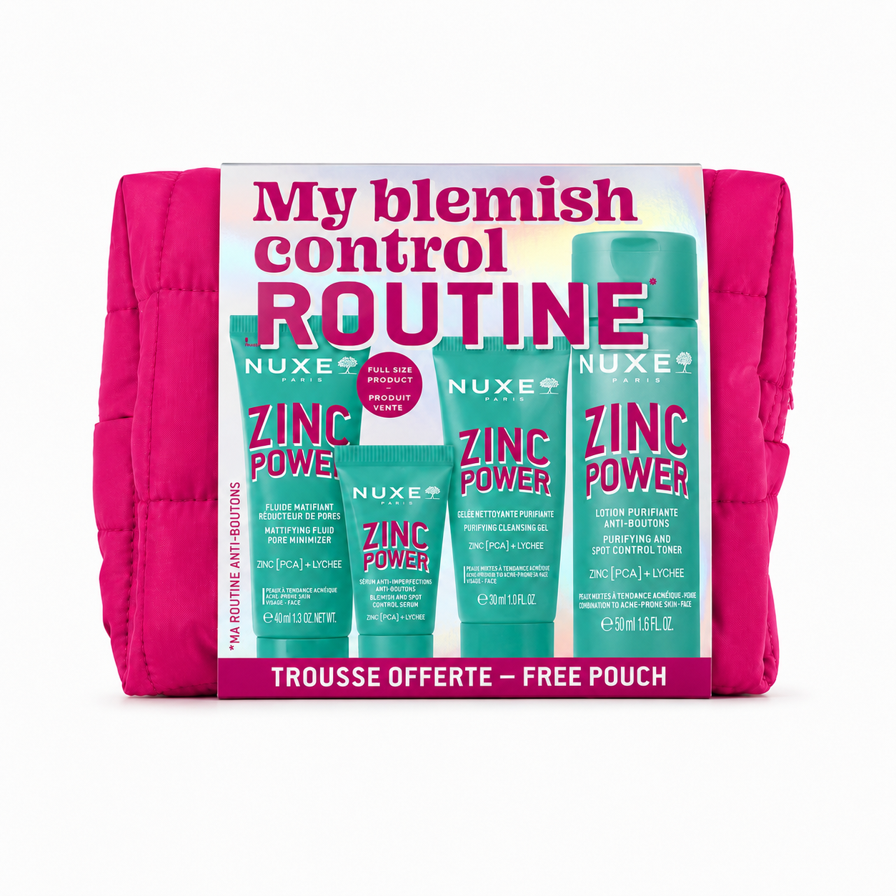 Nuxe Zinc Power Trousse Descoberta
