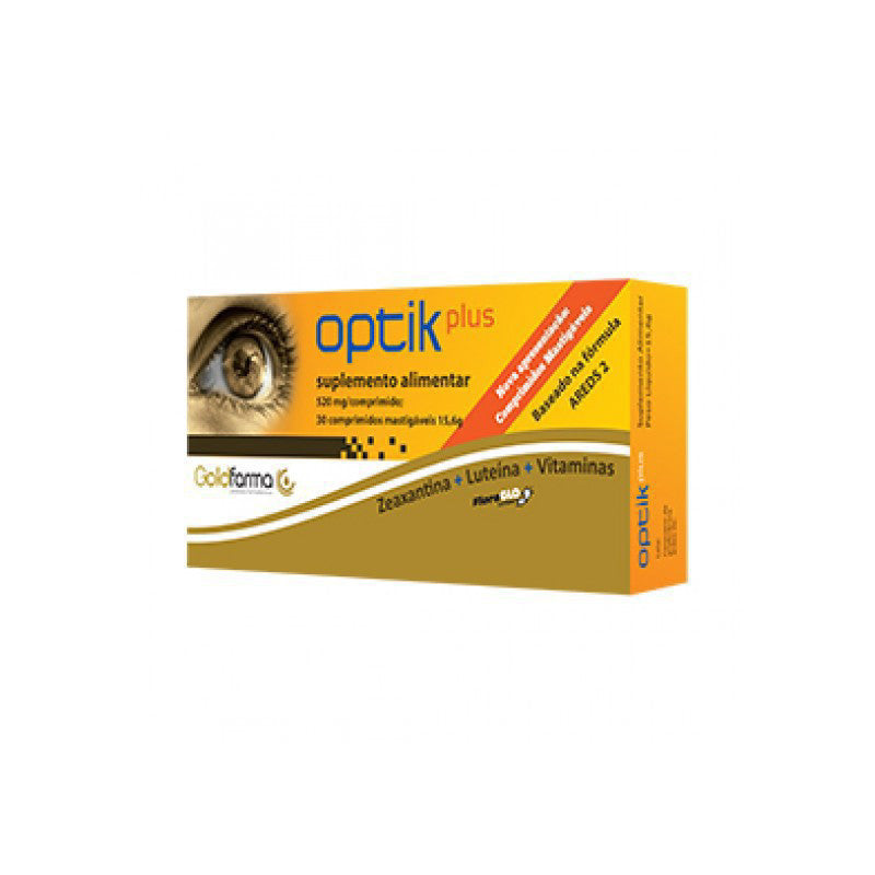 Optik Plus Comprimidos Mastigáveis 30 comprimidos — Olhos e Ouvidos, Suplementos, Visão