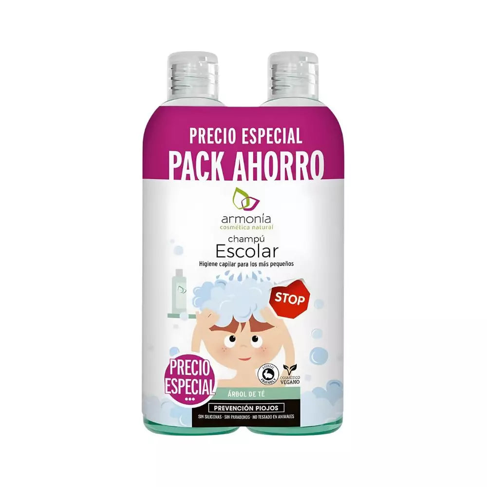 Armonia Escolar Champô Prevenção Piolhos 300ml+300ml