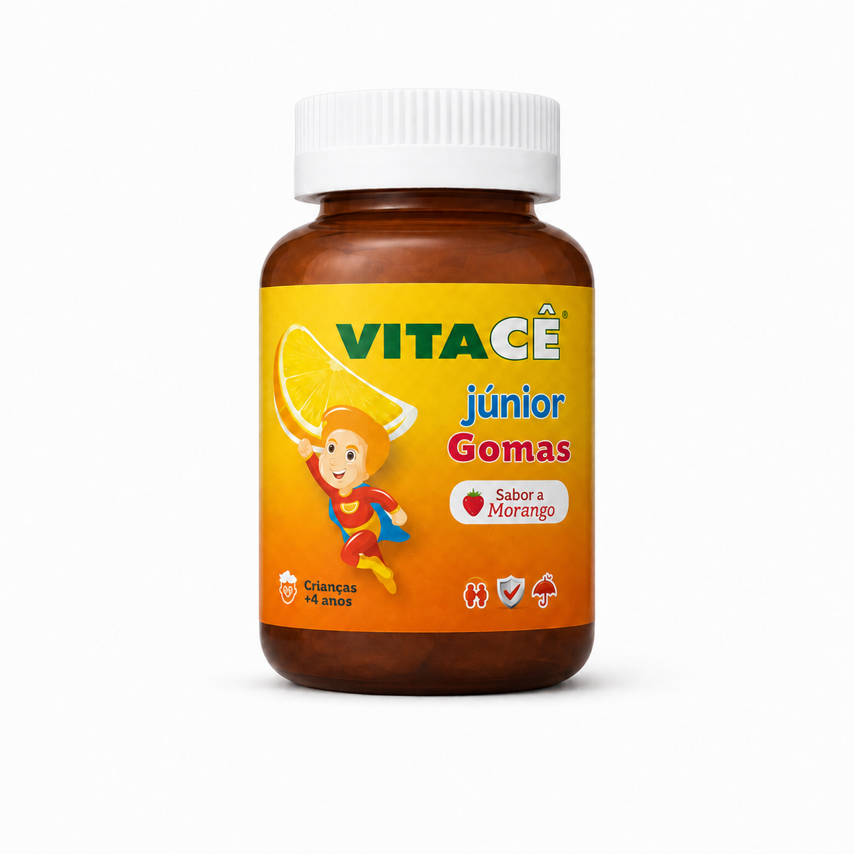 VitaCê Junior Gomas Morango 60 unidades