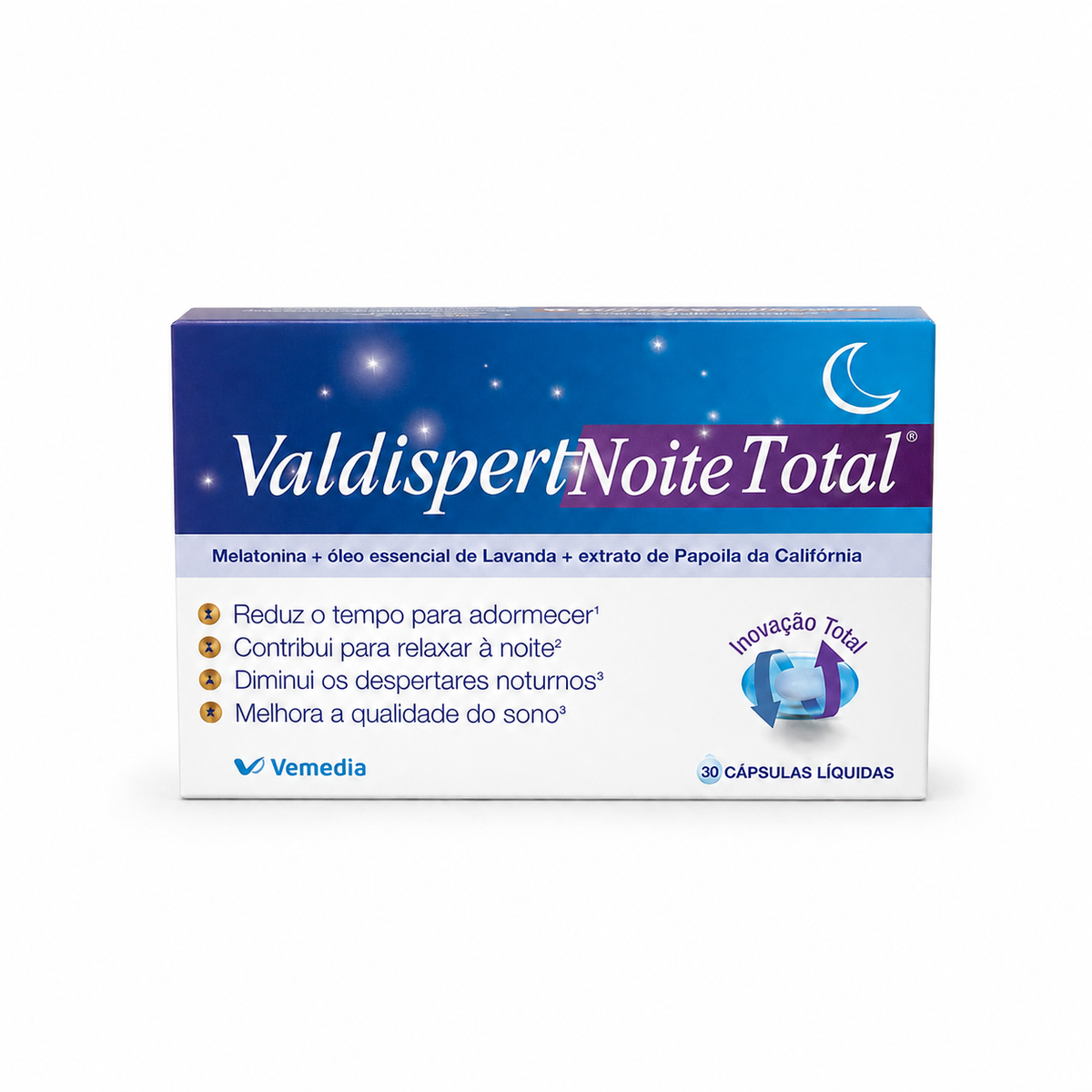 Valdispert Noite Total 30 Cápsulas — Descanso e Bem-estar, Perturbações do Sono, Suplementos