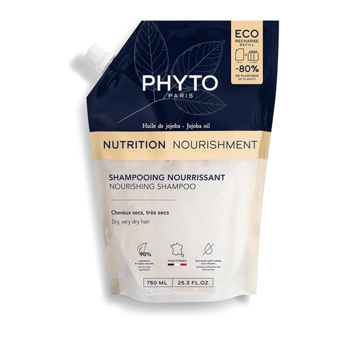 Phyto Nutrição Champô recarga 750mL