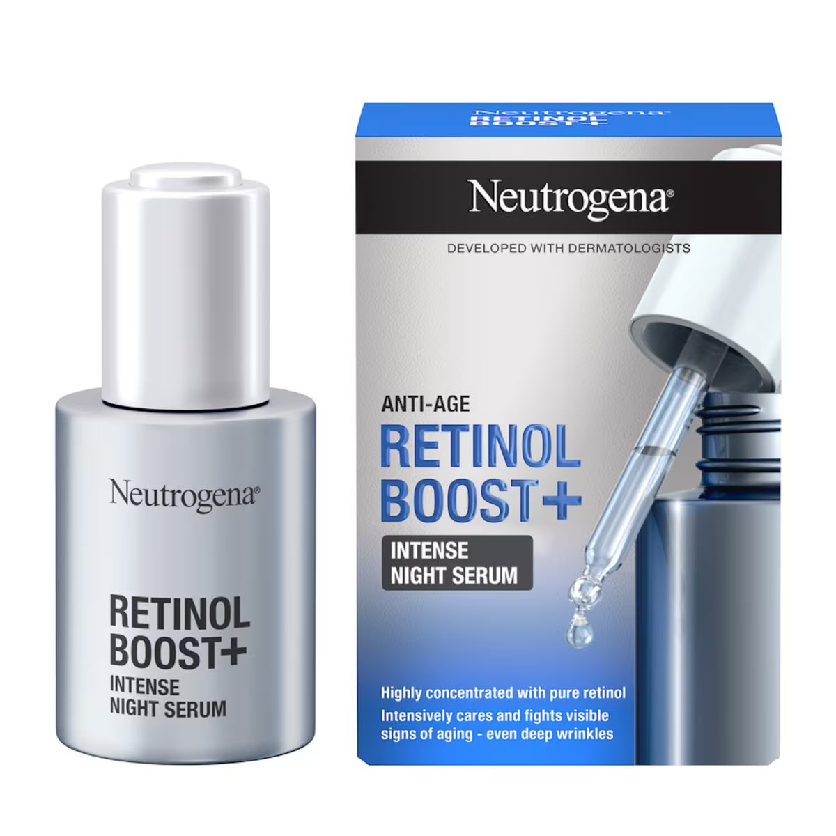 Neutrogena Retinol Boost+ Sérum de Noite Intenso 30ml — BF