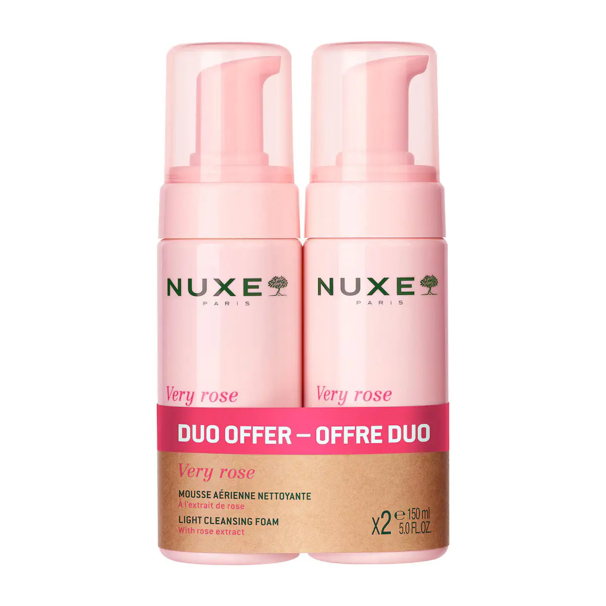 Nuxe Very Rose Espuma de Limpeza 2x150ml