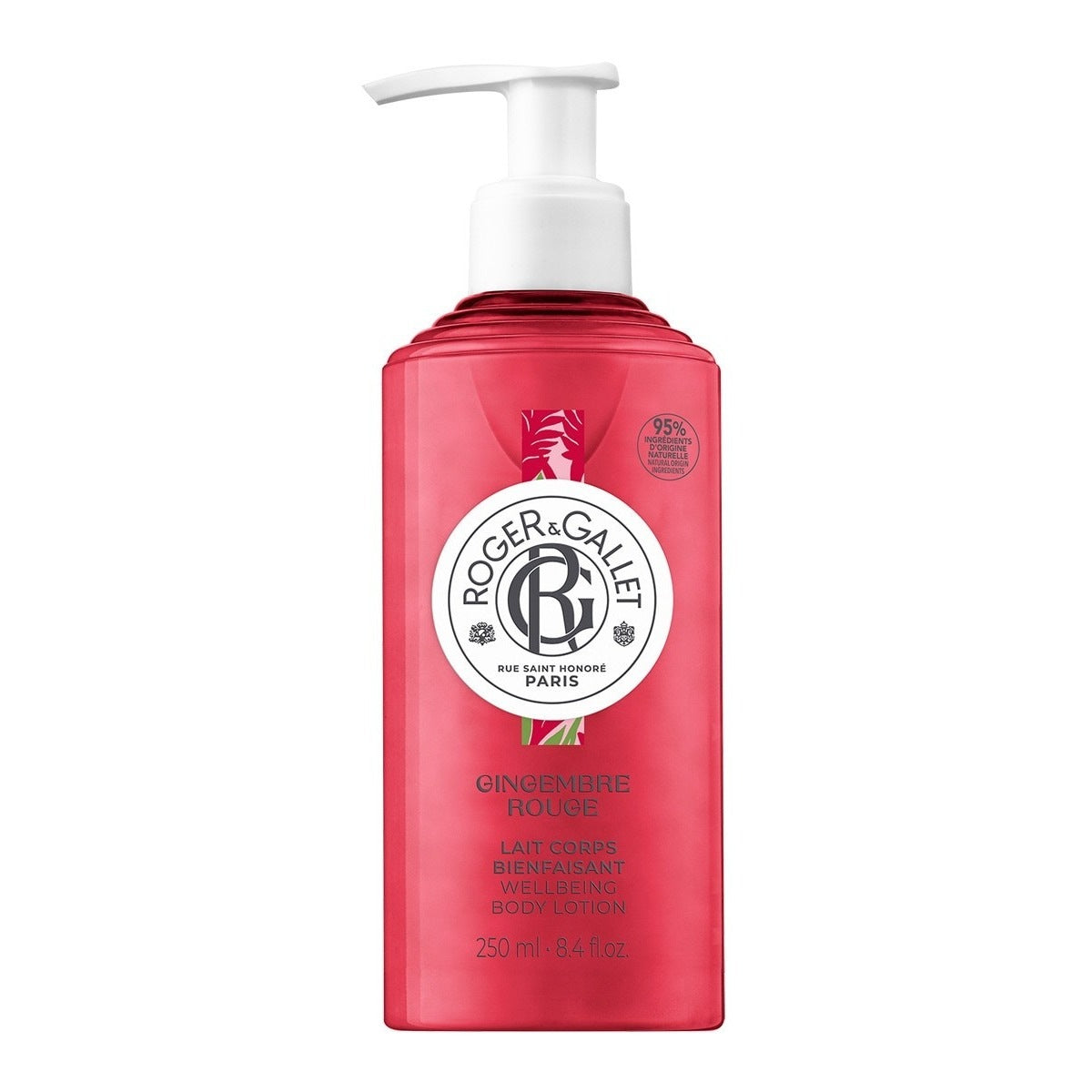 Roger & Gallet Gingembre Rouge Leite Corporal Refrescante 250ml — Corpo, Hidratantes, Pele Seca e Desidratada