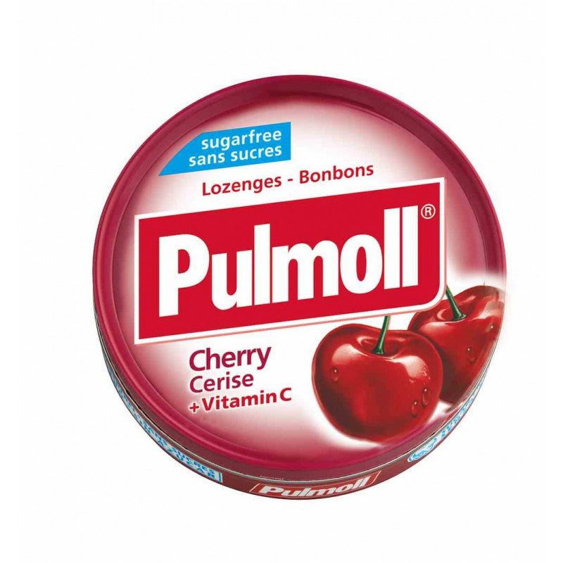 Pulmoll Pastilhas Cereja & Vitamina C 45g — Bem-estar das Vias Respiratórias, Dor de Garganta e Rouquidão, Saúde