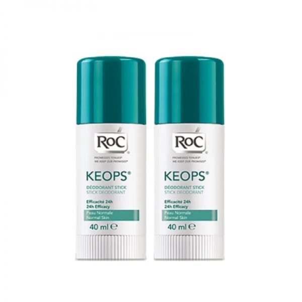 RoC Keops Desodorizante Stick 2x40ml — Corpo, Desodorizantes e Antitranspirantes