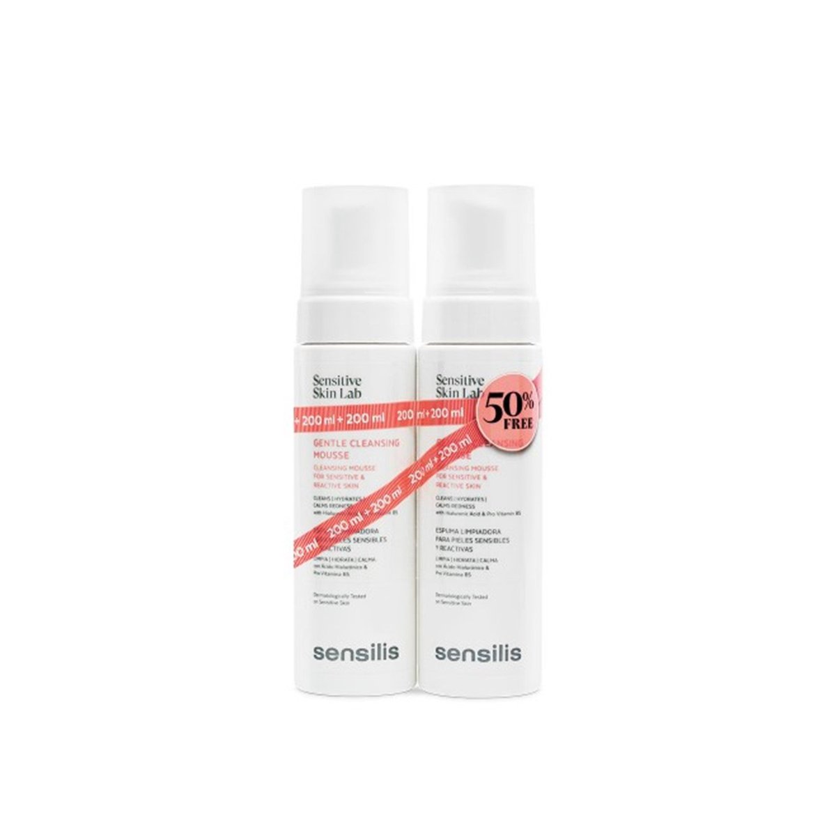 Sensilis Gentle Cleansing Mousse 200ml x2 (2x 6.76 fl oz)