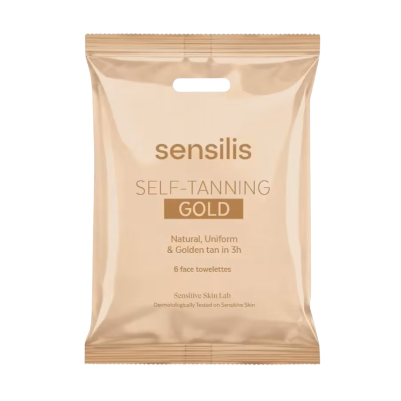 Sensilis Self Tanning Gold Toalhitas Autobronzeadoras 6 unidades