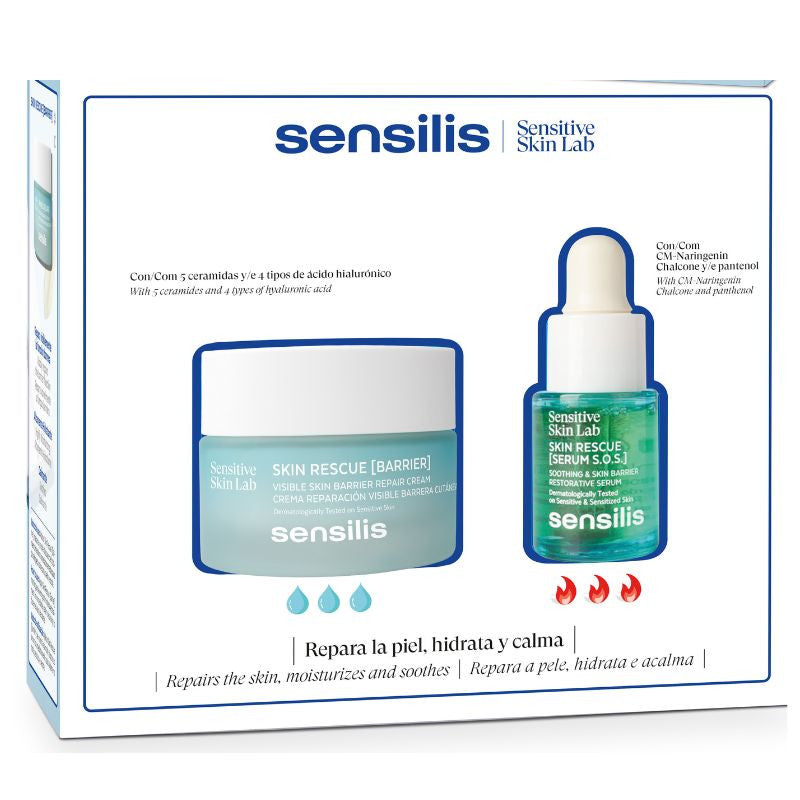 Sensilis Skin Rescue Creme Barrier 50ml + Sérum SOS 15ml