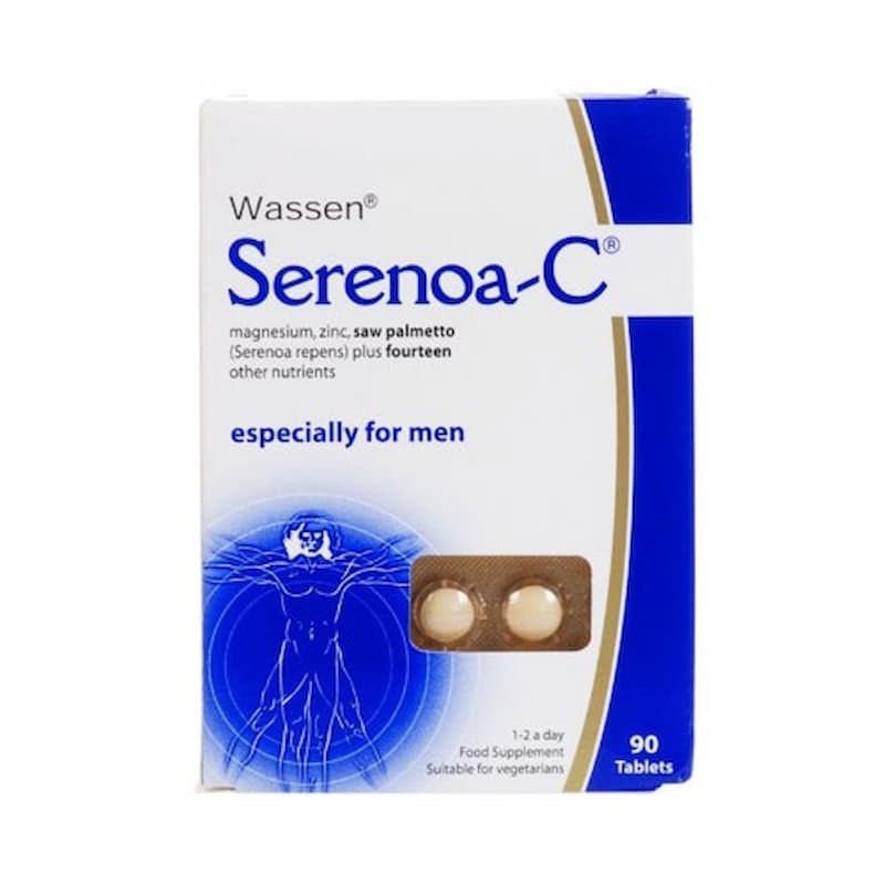 Serenoa-C 90 Comprimidos — Homem, Próstata, Suplementos