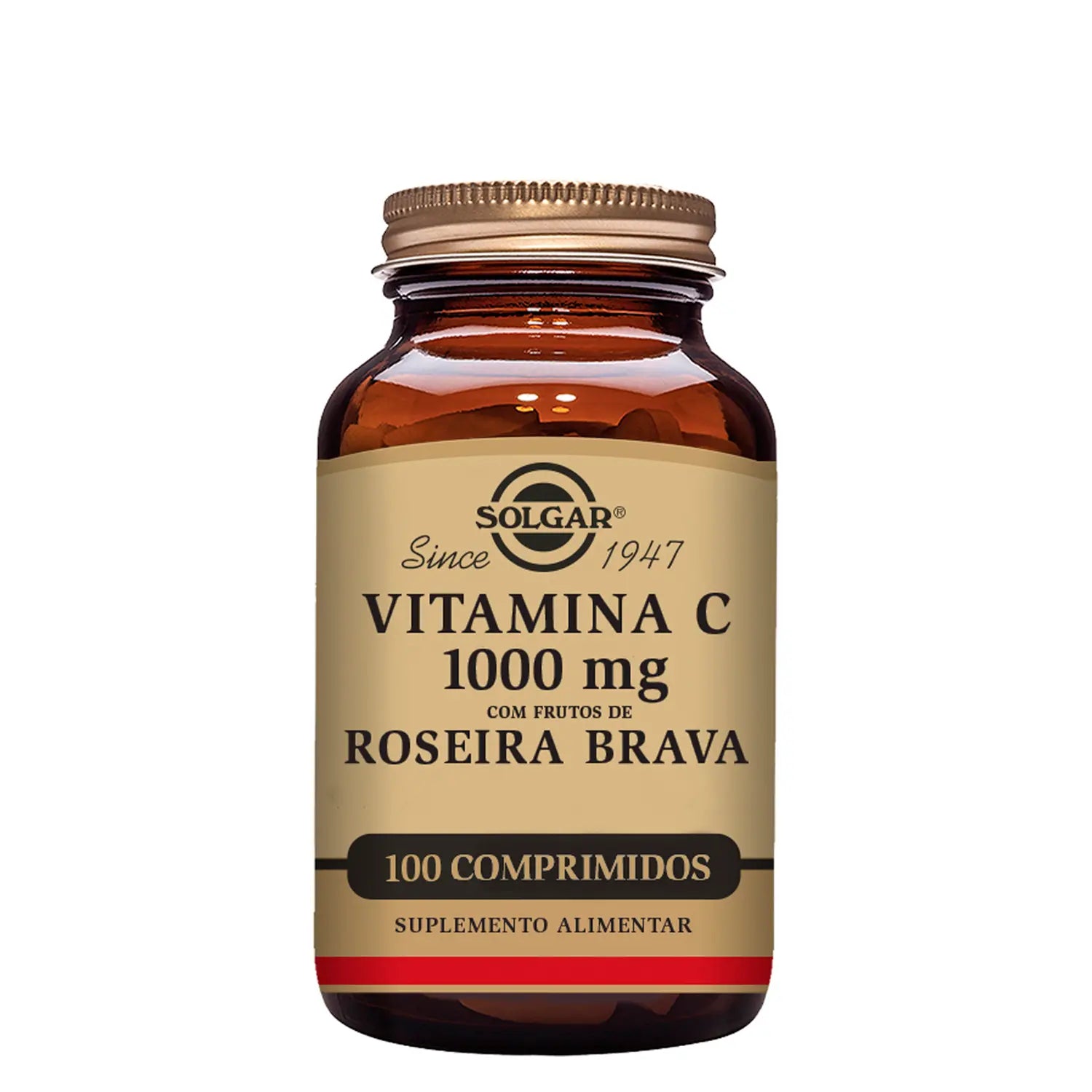 Solgar Vitamina C 1000mg Frutos de Roseira Brava 100 Comprimidos